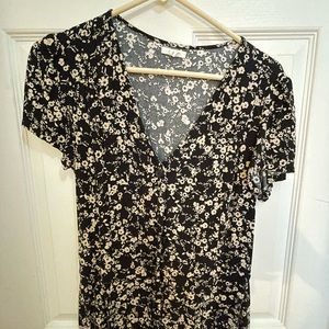Maurice’s black and white floral romper